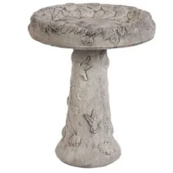 Stone Birdbath "Glorious Hummingbird" - Pre-Aged Color