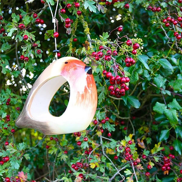 Wildlife World Ceramic Robin Bird Feeder - Image 2