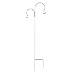 Panacea White French Country Scroll Shepherd Hook