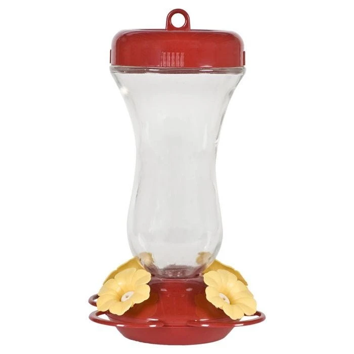 Perky-Pet® Yellow Petunia Top Fill Glass Hummingbird Feeder - Image 4