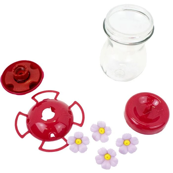 Perky-PetĀ® Pink Top-Fill Glass Hummingbird Feeder - Image 8