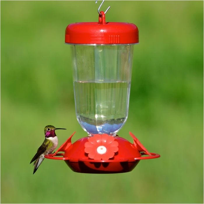Perky-PetĀ® Red Impatient Top Fill Plastic Hummingbird Feeder