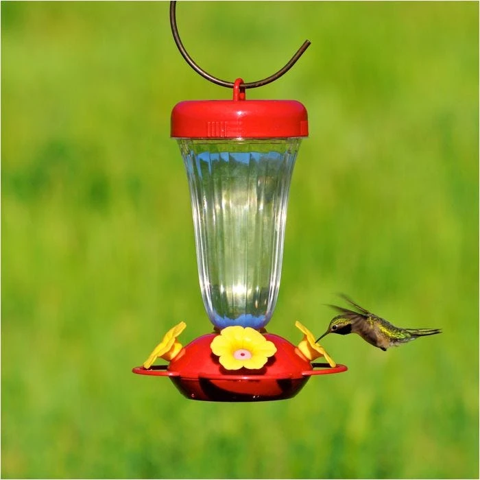 Perky-Pet® Yellow Petunia Top Fill Plastic Hummingbird Feeder - Image 4