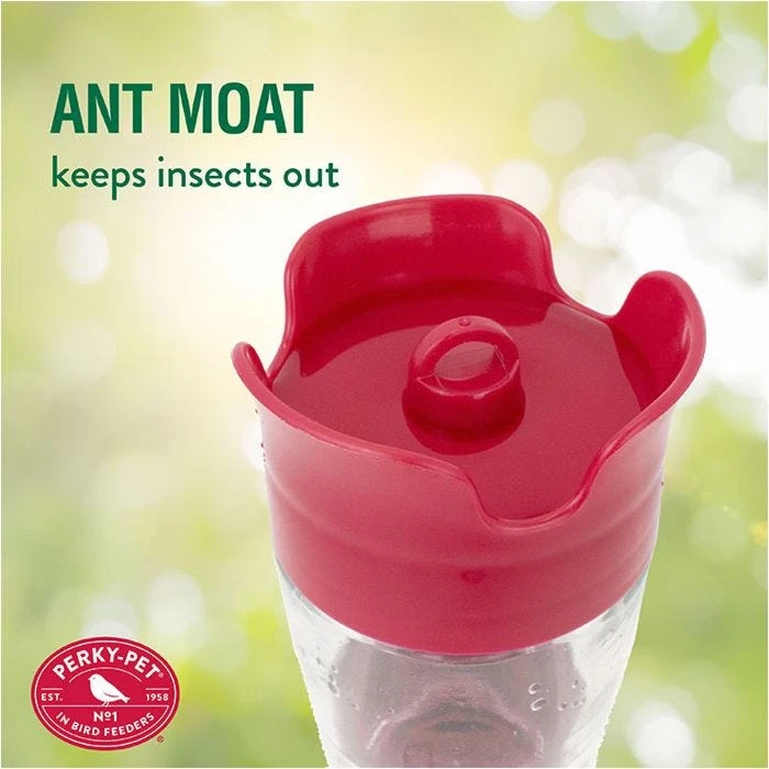 Perky-PetĀ® Pinch-Waist Glass Hummingbird Feeder - 8 Oz Nectar Capacity - Image 7