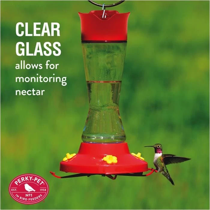 Perky-Pet® Pinch Waist Glass Hummingbird Feeder - 1 Feeder - Image 8