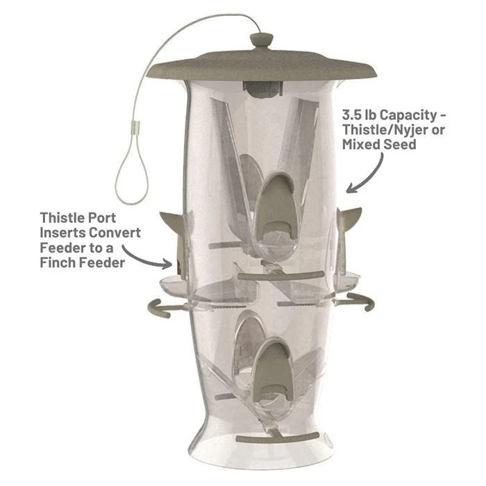 More Birds® Abundance Combination Sunflower/Thistle Bird Feeder - 3.5 Lb - Image 3