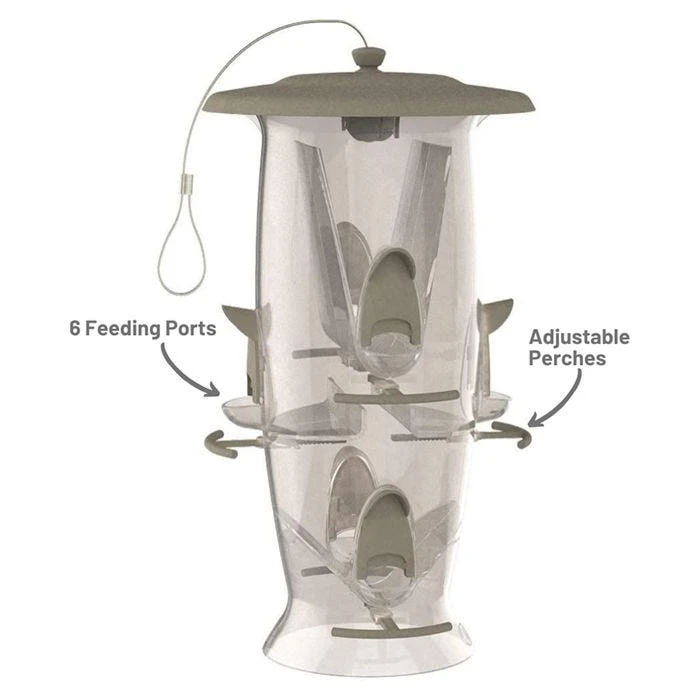 More Birds® Abundance Combination Sunflower/Thistle Bird Feeder - 3.5 Lb - Image 4