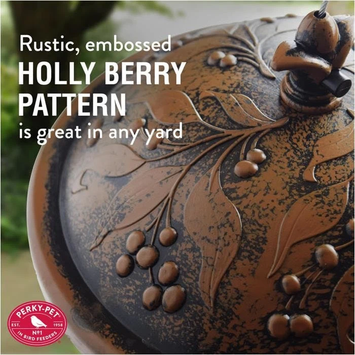 Perky-PetĀ® Holly Berry Gilded Chalet Wild Bird Feeder - Image 4