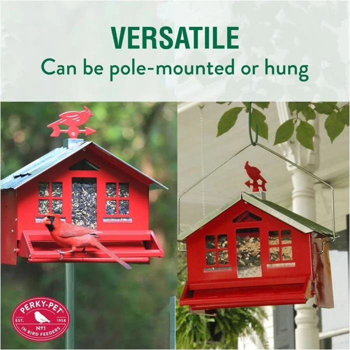 Perky-Pet® Squirrel-Be-Gone II Country House Wild Bird Feeder - Image 4