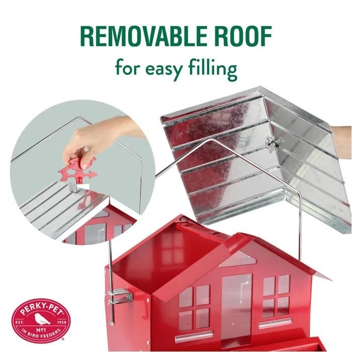 Perky-Pet® Squirrel-Be-Gone II Country House Wild Bird Feeder - Image 5