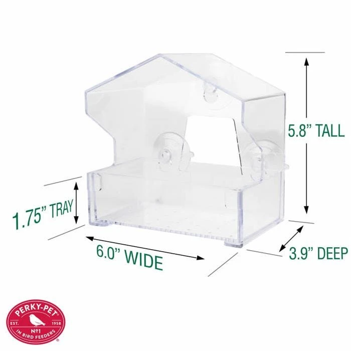 Perky-Pet® Window Bird Feeder - ½ Lb Seed Capacity - Image 9