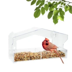 Perky-PetĀ® Dual-Seed Window Bird Feeder - 1 Lb Seed Capacity