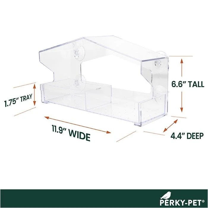 Perky-Pet® Dual-Seed Window Bird Feeder - 1 Lb Seed Capacity - Image 10