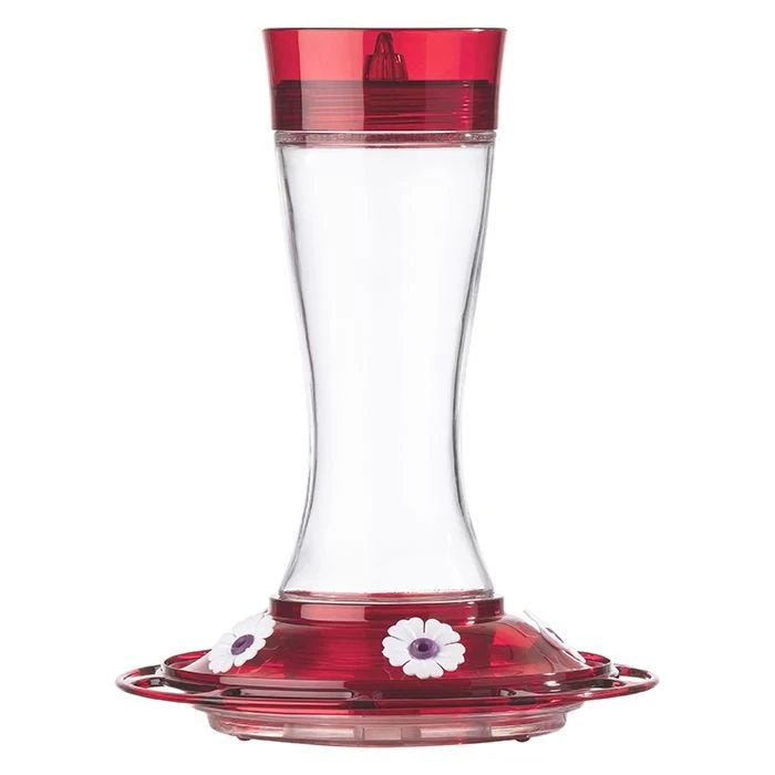 More Birds® Bird Health Garnet Glass Hummingbird Feeder With Ant Moat - 20 Oz - Image 2