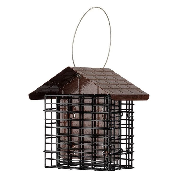 More Birds® Two Cake Suet Buffet Bird Feeder With Weather Guard - Image 2