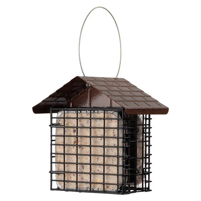 More Birds® Two Cake Suet Buffet Bird Feeder With Weather Guard - Image 3