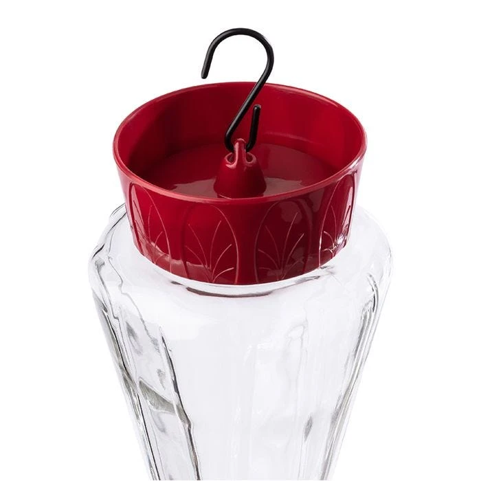 More Birds® Royal Glass Hummingbird Feeder With Ant Moat - 28 Oz - Image 3