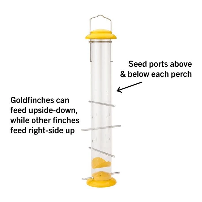 More Birds® Topsy Tails Tube Finch Feeder - 1.5 Lb - Image 3