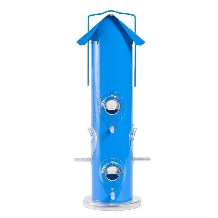 Perky-PetĀ® Blue Metal Tube Wild Bird Feeder - Image 3
