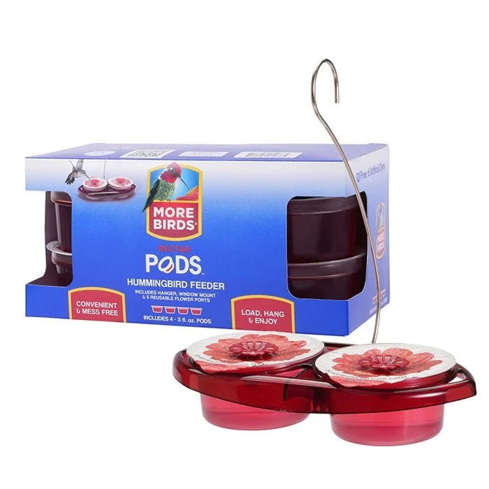 More Birds® Nectar Pods Gemini Hummingbird Feeder