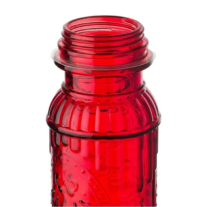 More Birds® Vintage Glass Hummingbird Feeder, Red - 20 Oz - Image 3