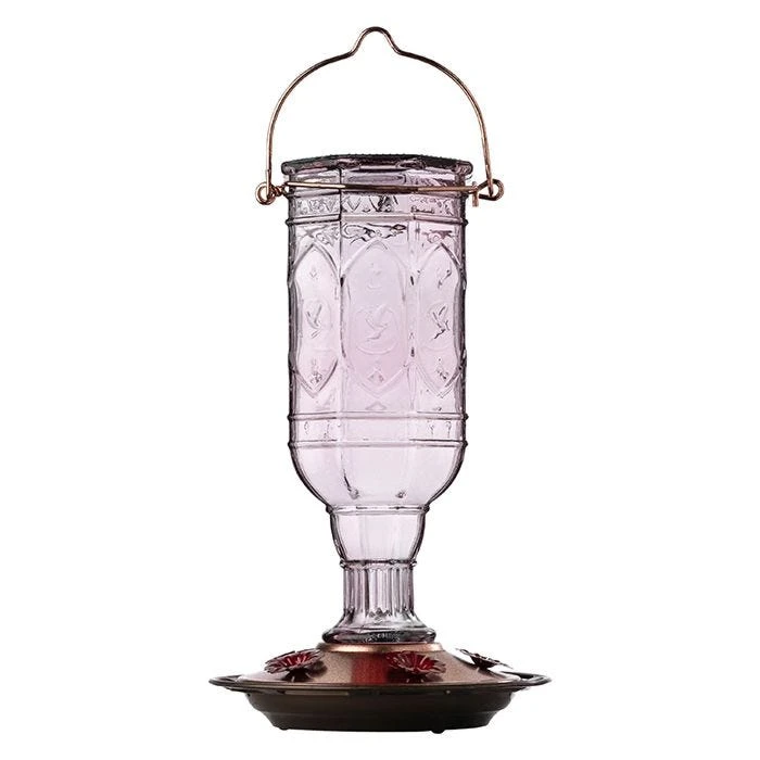More Birds® Jewel Glass Hummingbird Feeder, Amethyst - 20 Oz - Image 2