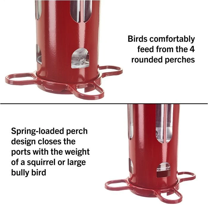 Squirrel-X X8 Squirrel-Resistant Bird Feeder With Spring-Loaded Perches - 2.5 Lb - Image 3
