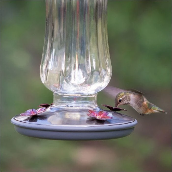 Perky-Pet® Starglow Vintage Glass Hummingbird Feeder - Image 4