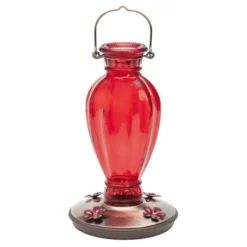 Perky-PetĀ® Daisy Vase Vintage Glass Hummingbird Feeder