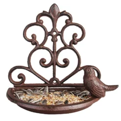 Fallen Fruits Cast Iron Wall Bird Feeder