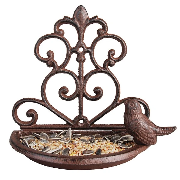 Fallen Fruits Cast Iron Wall Bird Feeder
