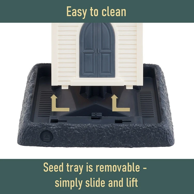 Village Collection Little White Church Bird Feeder - Image 3