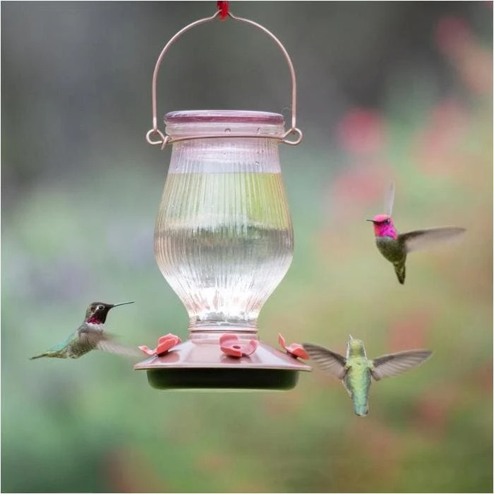 Perky-PetĀ® Rose Gold Top-Fill Glass Hummingbird Feeder - Image 11