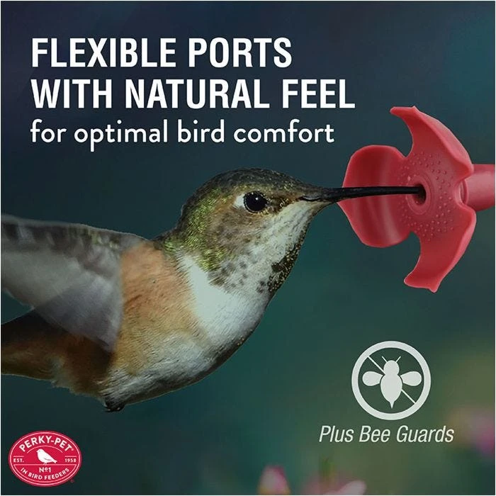 Perky-PetĀ® Rose Gold Top-Fill Glass Hummingbird Feeder - Image 6