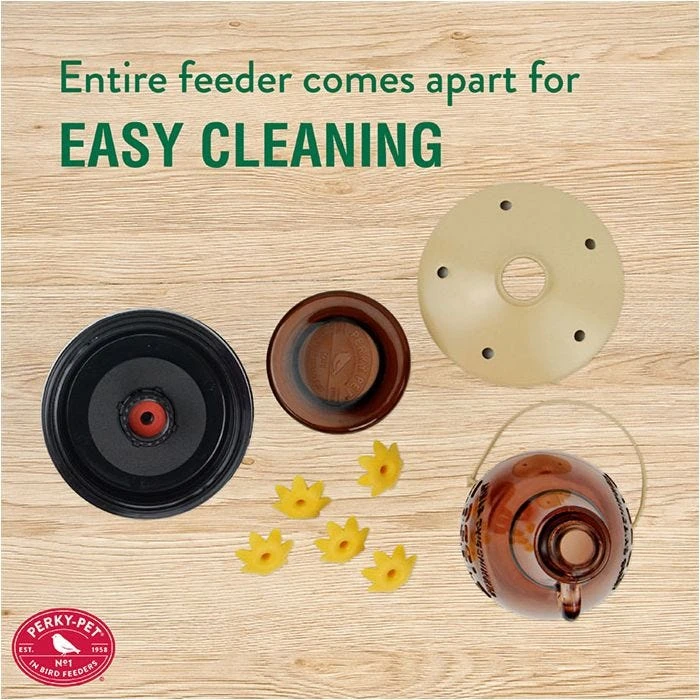 Perky-PetĀ® Sugar Maple Top-Fill Glass Hummingbird Feeder - Image 7