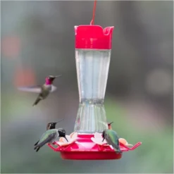Perky-Pet® Top-Fill Pinch-Waist Glass Hummingbird Feeder - 12 Oz Nectar Capacity