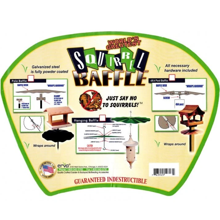 Disk-Style Pole-Mount Squirrel Baffle, Erva #SB6 - Image 2