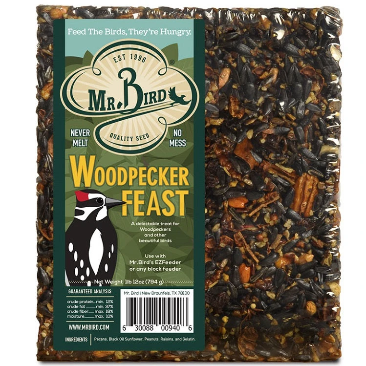 Mr. Bird Woodpecker Feast Seed Cake- Large