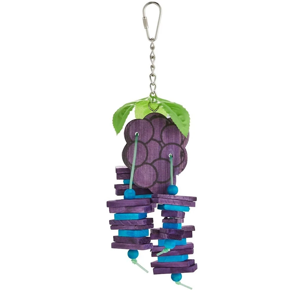 A&E Cage Company Happy Beaks Small Grapes Bird Cage Toy