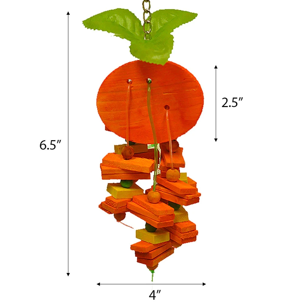 A&E Cage Company Happy Beaks Small Orange Bird Cage Toy - Image 2