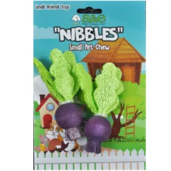 A&E Cage Company Nibbles Loofah Turnips Small Pet Toy
