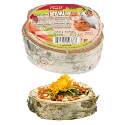 A&E Cage Company Vitapol Wooden Vegetable Bowl, Large