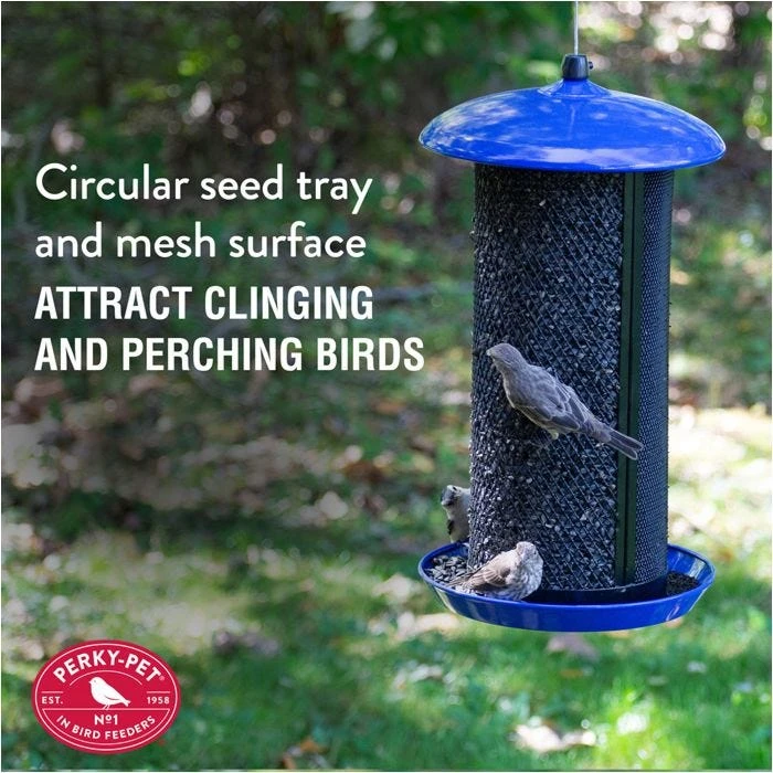 Perky-PetĀ® Large Dual Mesh Seed Feeder Cobalt Blue - Image 4