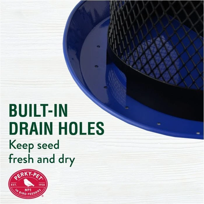 Perky-PetĀ® Large Dual Mesh Seed Feeder Cobalt Blue - Image 5