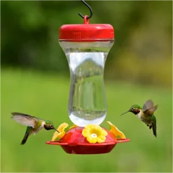 Perky-Pet® Yellow Petunia Top Fill Glass Hummingbird Feeder