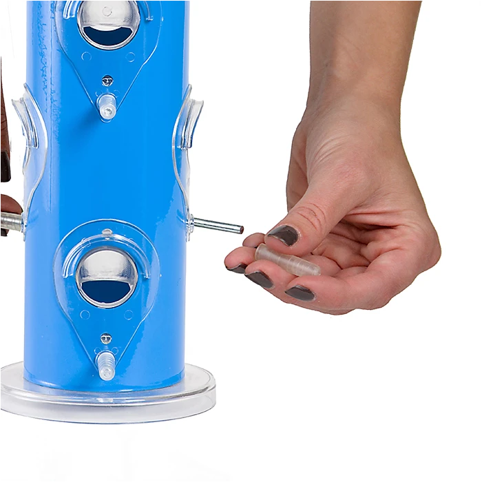 Perky-PetĀ® Blue Metal Tube Wild Bird Feeder - Image 6
