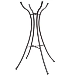 Evergreen Hourglass Shape Metal Bird Bath Stand