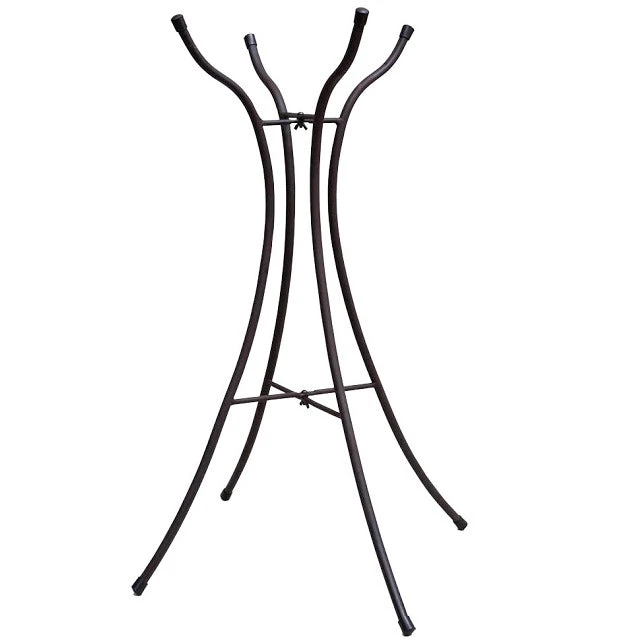 Evergreen Hourglass Shape Metal Bird Bath Stand