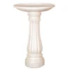Union White Plastic Birdbath
