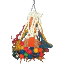 Happy Beaks Toy - Cluster Of Hanging Wood Bells (Giant)